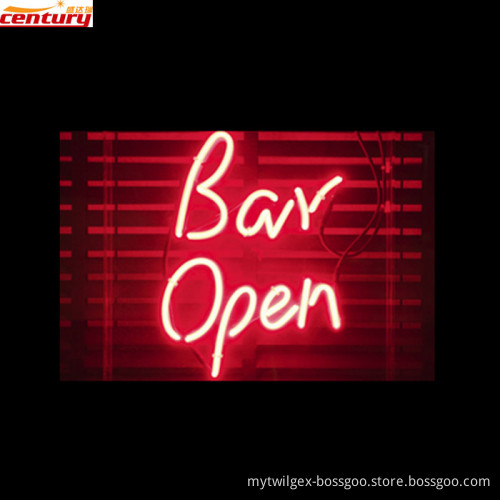 wholesale china factory price open bar neon sculpture
